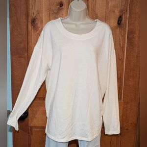 Banana Republic Off-White Long Sleeve Top